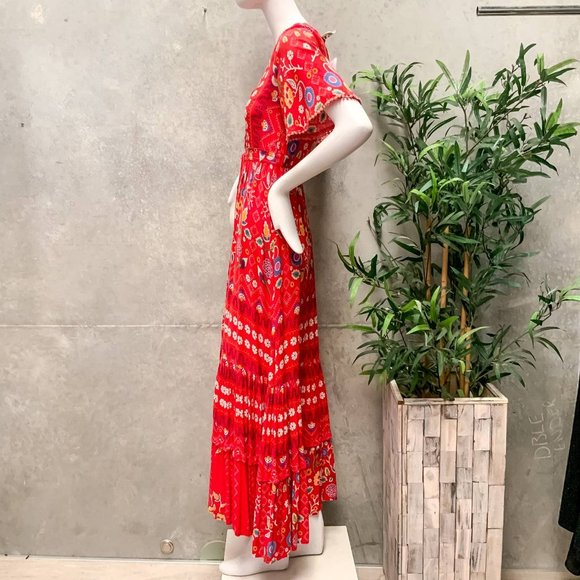 JAASE 'Tessa' Maxi Dress in Red Sweet Escape Print - Size XS - Picture 3 of 6